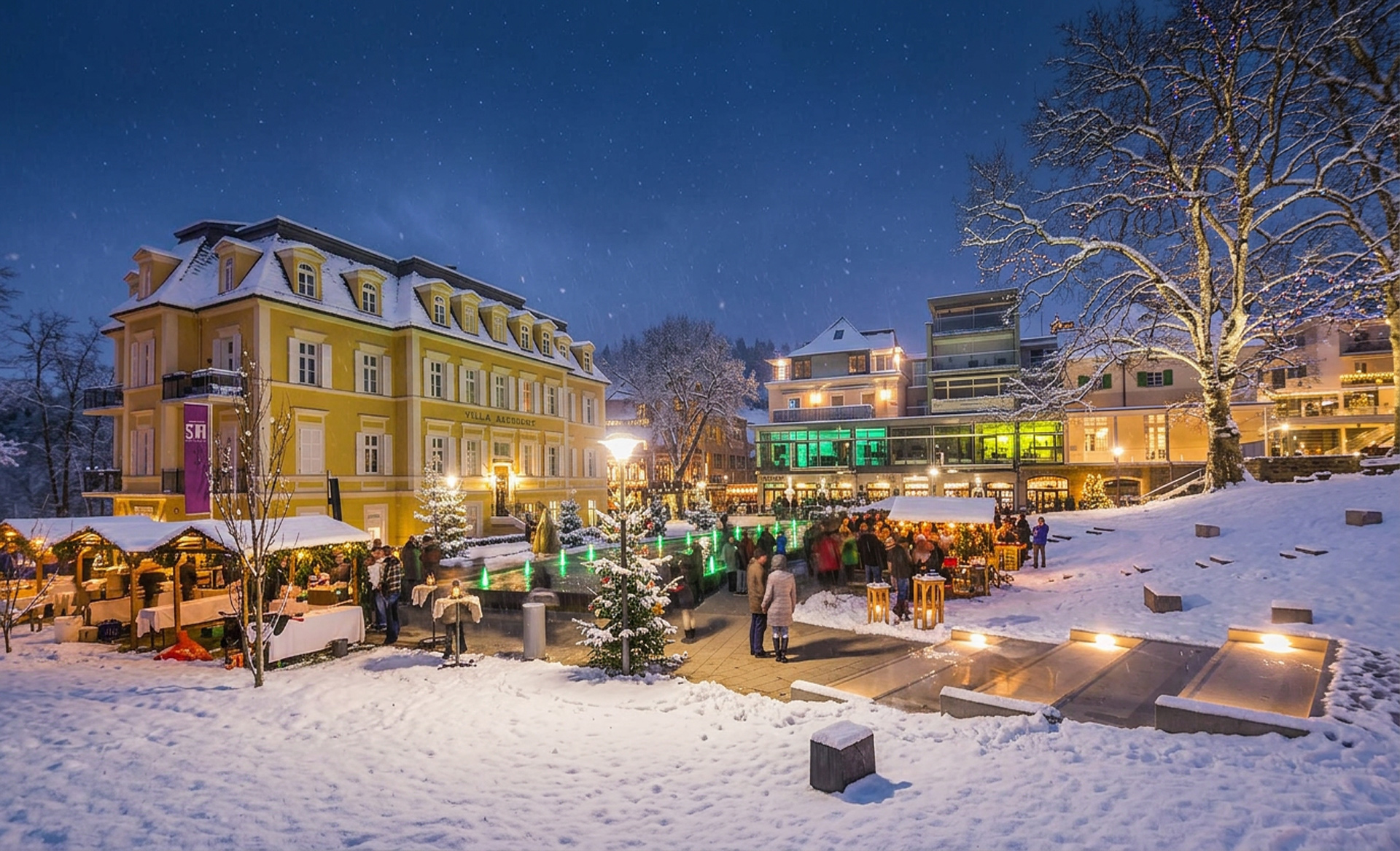 Adventzeit am Hauptplatz in Bad Gleichenberg.
